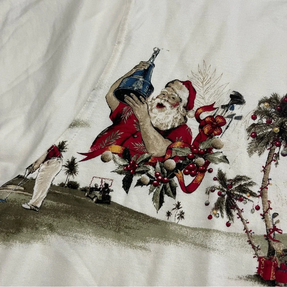 Clearwater Outfitters Premium Cotton Short Sleeve Santa Golf Holiday Tee Size XL - Picture 7 of 8